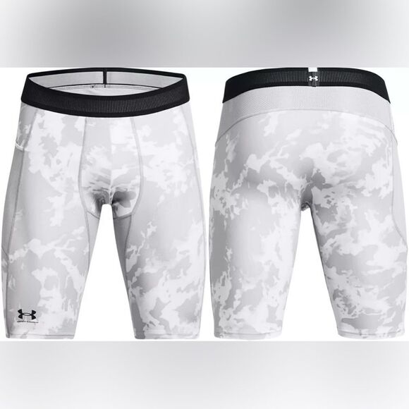 Under Armour Mens HeatGear Iso-Chill Printed Compression Shorts - Picture 1 of 6